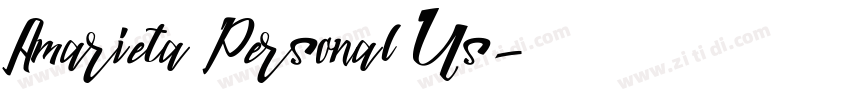 Amarieta Personal Us字体转换 Amarieta Personal Us字体转换